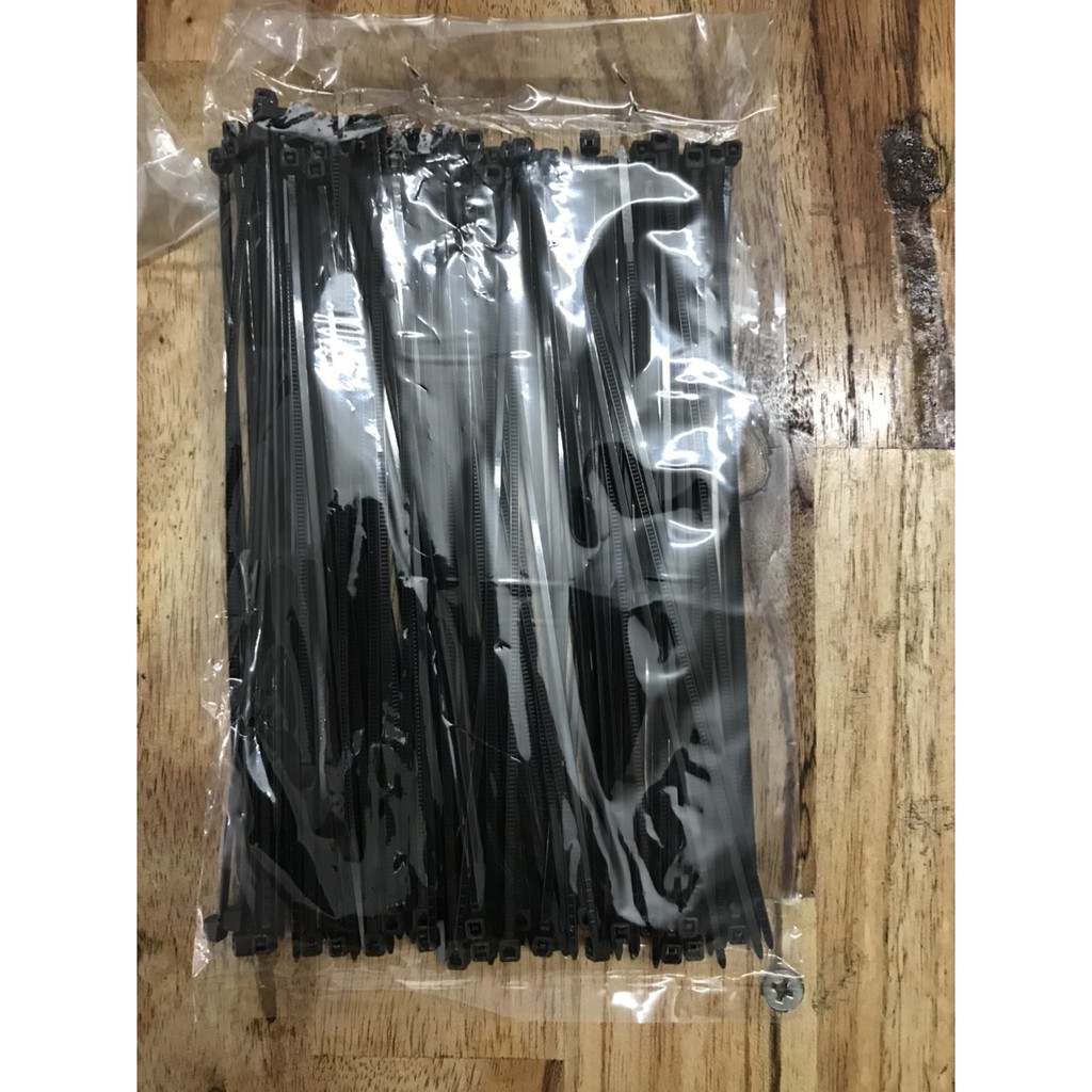 Dây thít, lạt nhựa 15 cm. Gói 100 cái