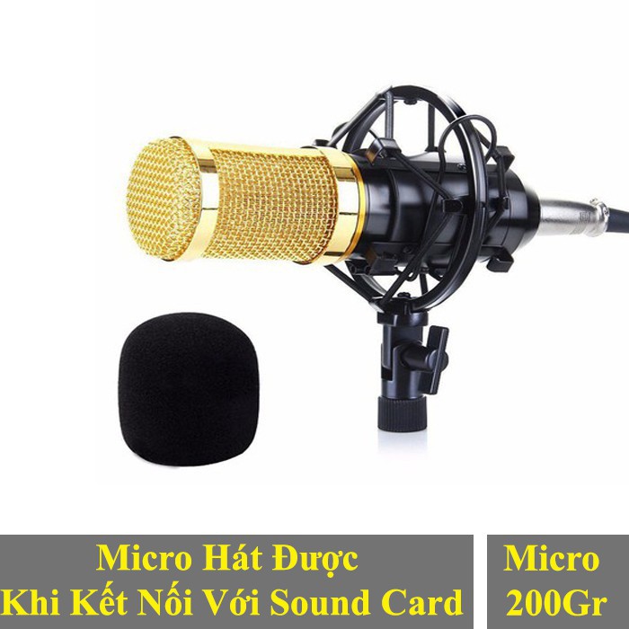 Micro Karaoke Livestream Thu Âm BM900 Hát Nhẹ Nghe Hay 3 Màu