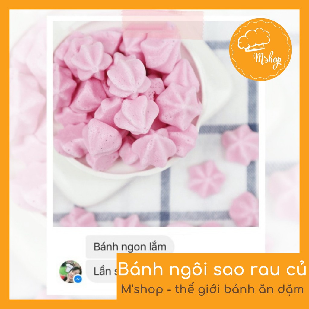 BÁNH ĂN DẶM HÌNH NGÔI SAO VỊ SỮA CHUA VÀ RAU CỦ, TRÁI CÂY- dành cho bé 5 tháng trở lên - hũ 800ml