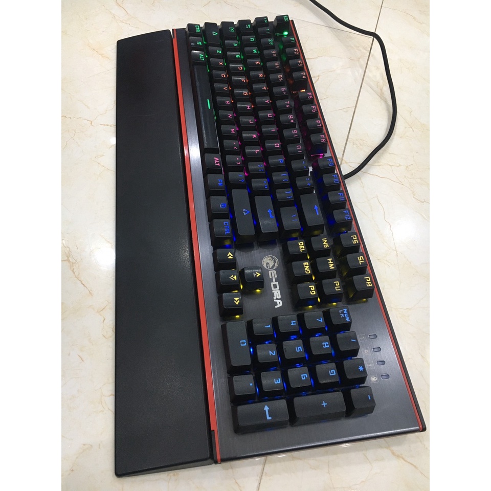 Phím cơ Quang chuyên game E-Dra Ek307 đèn led thanh lý đang sử dụng tốt - Máy tính Hiệp Phát