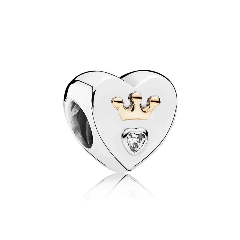 Phụ Kiện Làm Trang Sức Hình Trái Tim Đôi Đính Đá DIY Thời Trang