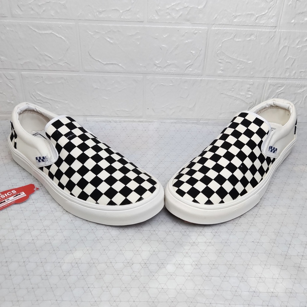 Giày Thể Thao Lười Caro, Slipon Caro Nam Nữ