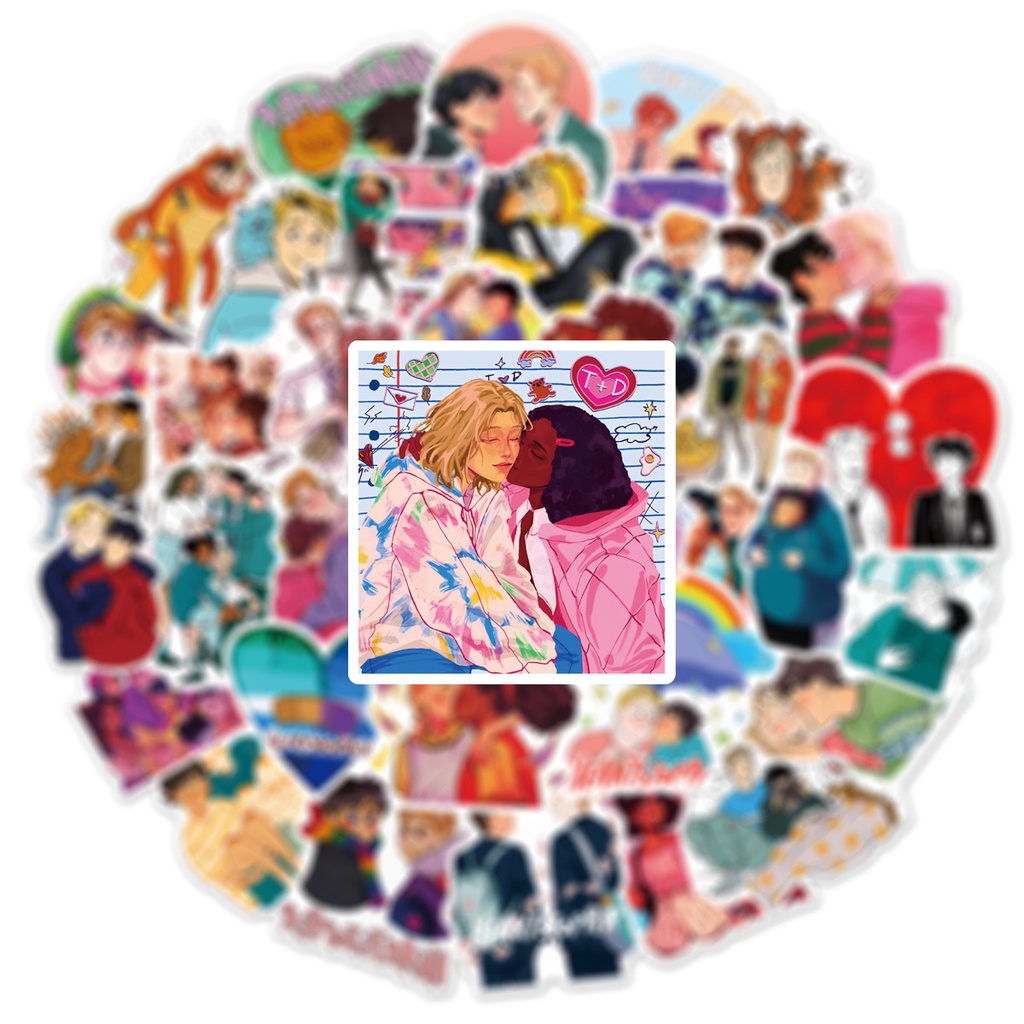 Bộ 50/25/10 Sticker Dán Trang Trí Điện Thoại/Ván Trượt Không Thấm Nước Hình Graffiti