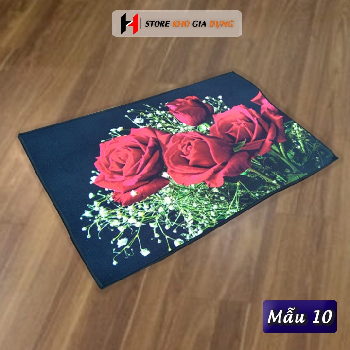 Thảm Lau Chân, Thảm Chùi Chân 3D Chống Trơn Trượt 40 x 60 Cm