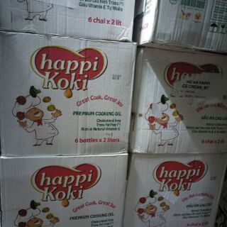 Dầu ăn happy koki 2L.