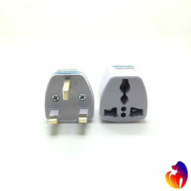Phích cắm chuyển đổi 3 lỗ chuẩn US Eu Uk Au