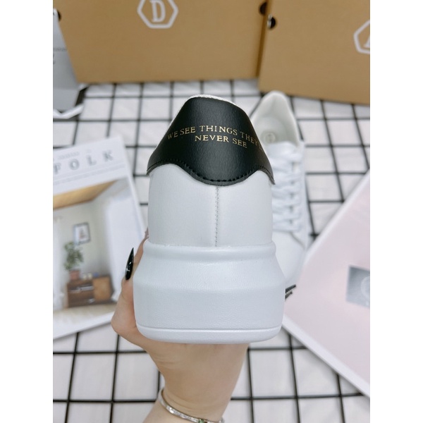 GIÀY THỂ THAO DOMBA CHÍNH HÃNG GÓT DA ĐEN - DOMBA HIGH POINT BLACK H-9111 - FULLBOX CÓ SẴN - GIÀY ĐẾ CAO