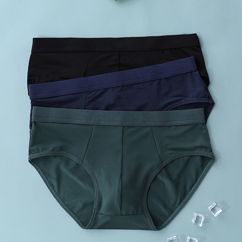 Bộ 3 Quần Lót Nylon Thoáng Khí Gợi Cảm Cho Nam Homme CM808