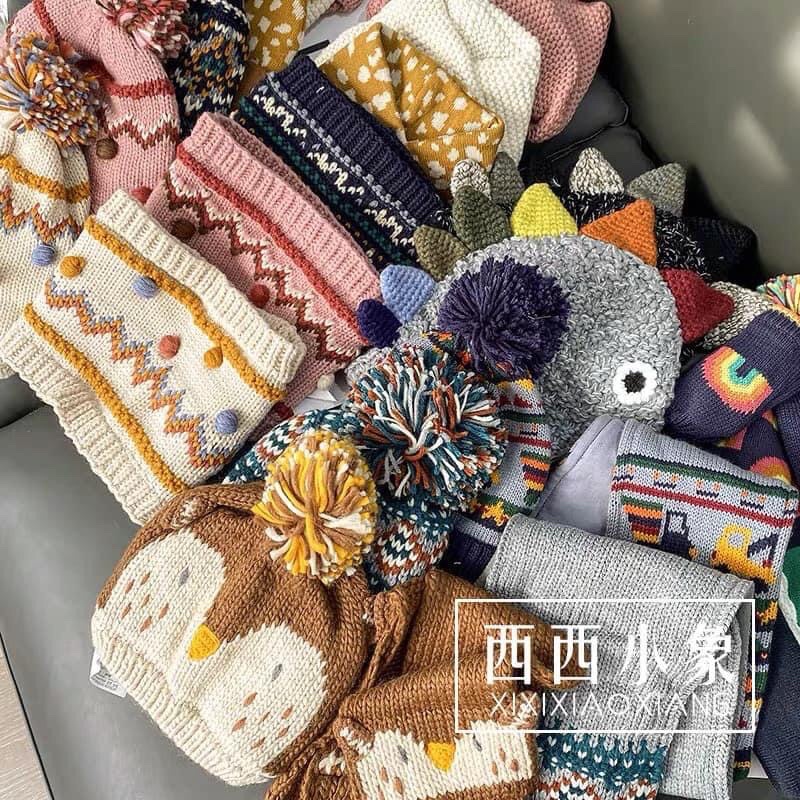 set khăn mũ len zara dư xịn
