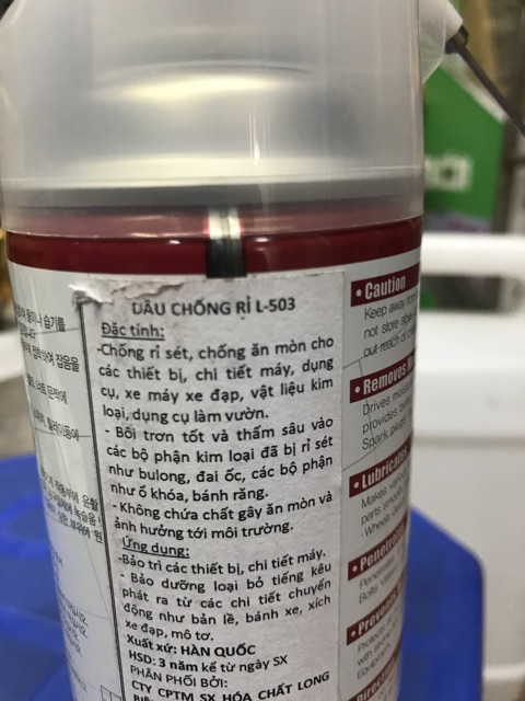Dầu chống rỉ sét, bôi trơn L503 RP7 Hàn Quốc