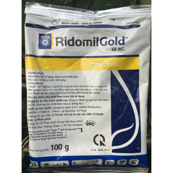 Thuốc trị nấm cho phong lan Ridomil gold 68WG