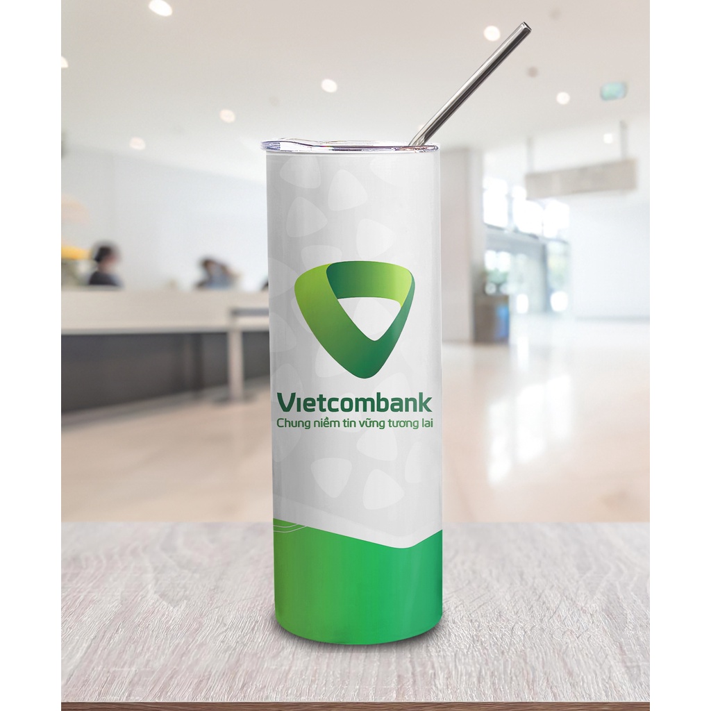 Ngân Hàng Go Drink Doanh Nghiệp Cốc giữ nhiệt 600ml In tên, hình ảnh theo yêu cầu