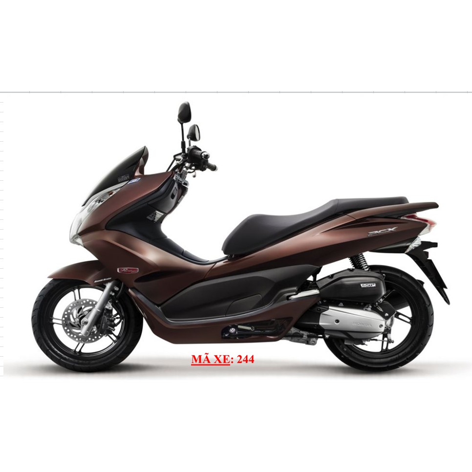 Dàn áo HONDA PCX đời 2012 màu trắng-đỏ-nâu