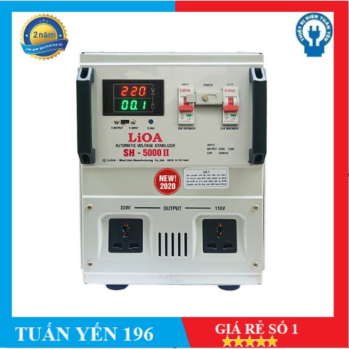 Ổn áp 1 pha LiOA SH-5000 II NEW2020
