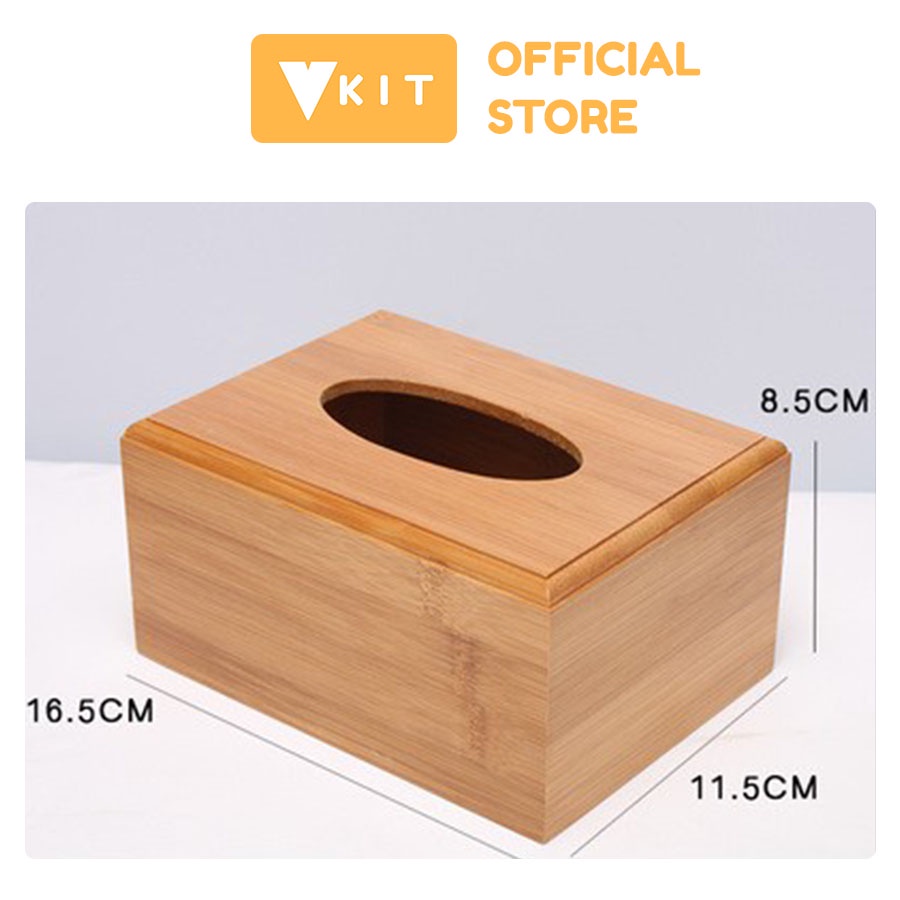 Hộp đựng giấy ăn có nam châm để bàn cao cấp- Vkit- Cực kì tiện lợi