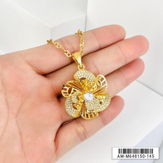 Mặt dây chuyền hoa mai đồng non bán lẻ mặt