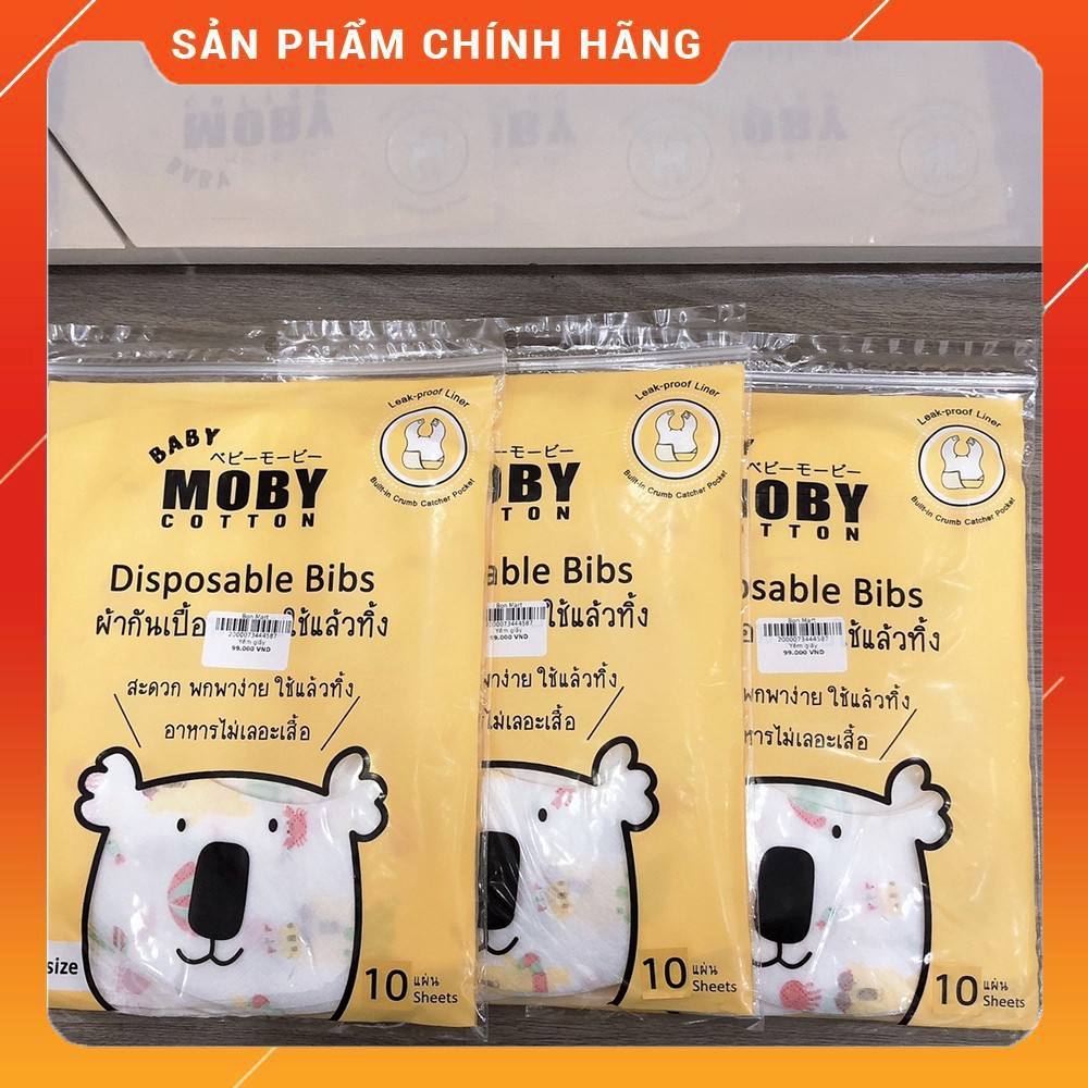 Yếm giấy chống thấm Baby Moby(10 chiếc/ gói)