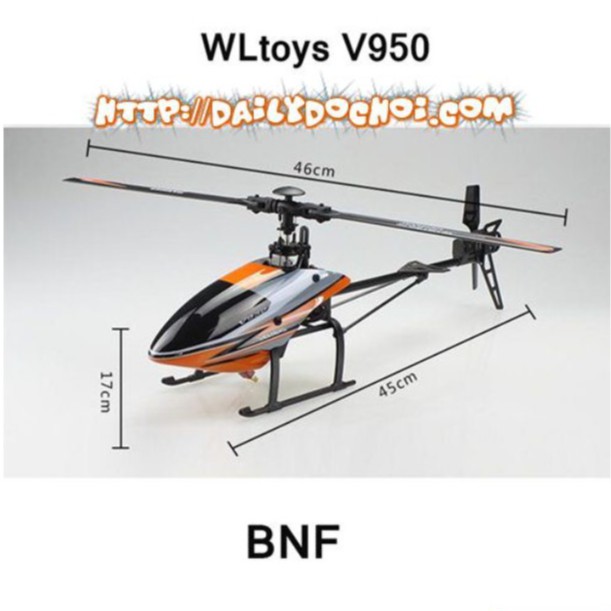 hanoitoy Máy bay 6 kênh Wltoys V950 Brushless 3D 6G,hàng chuẩn hãng,mới 100%