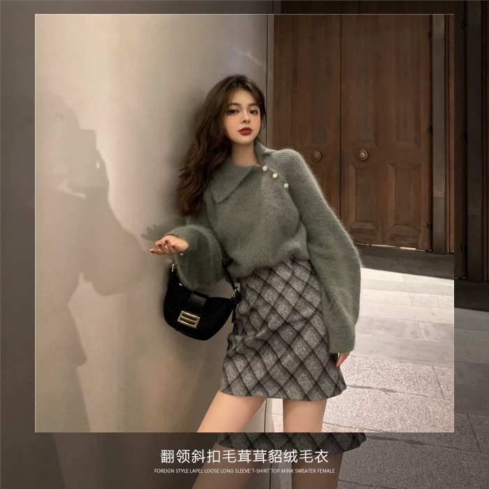 Áo Khoác Lông Chồn Tay Dài Phong Cách Retro Thời Trang Thu Đông Cho Nữ | BigBuy360 - bigbuy360.vn