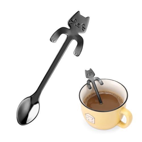Muỗng Cà Phê Inox Hình Mèo Dễ Thương