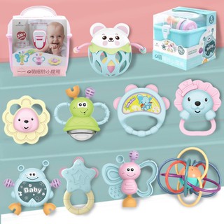 Hộp xúc xắc 8 món CAO CẤP hàng nội địa cho bé kèm ảnh&clip thật nakha