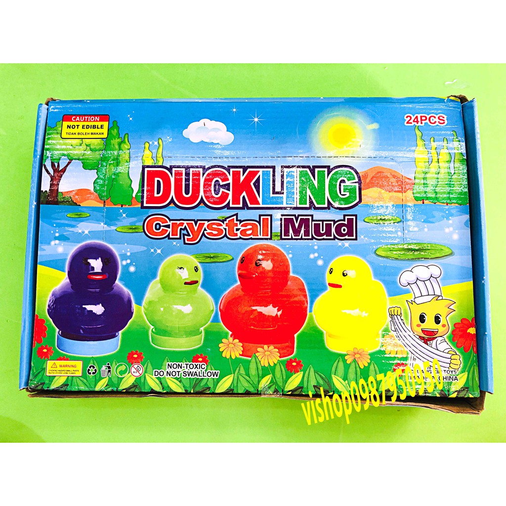 SLIME HÌNH CHÚ VỊT đáng yêu nhiều màu Slam thiết kê đẹp độc đáo ấn tượng