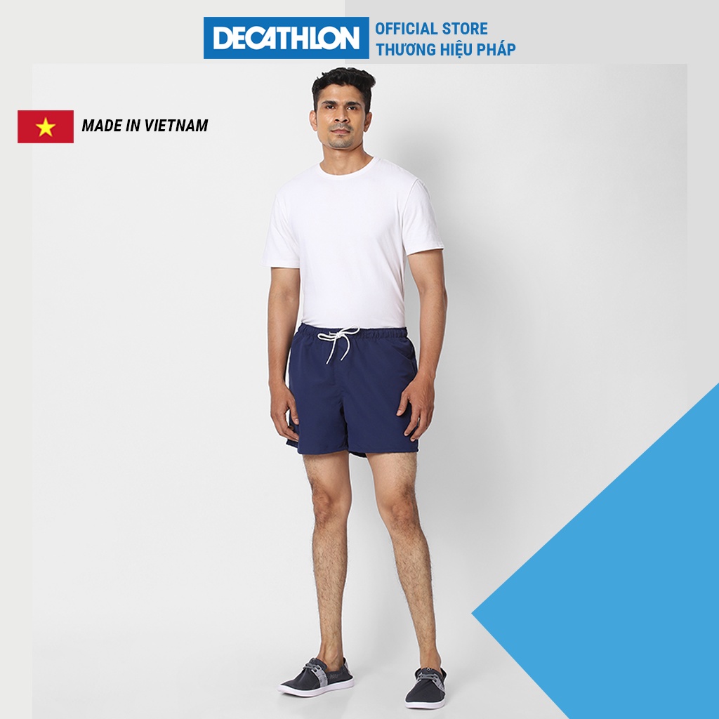 Quần thể thao nam Decathlon OLAIAN hendaia đi biển - xanh dương