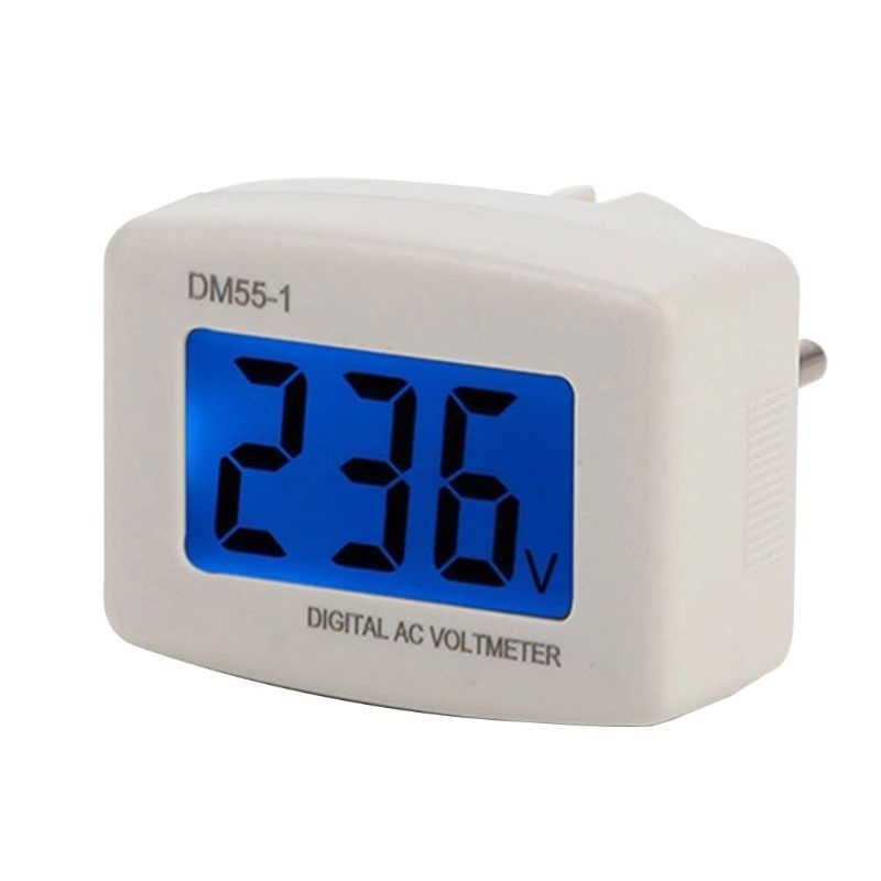 Máy Đo Điện Áp Dm55-1 Ac 80-300v Màn Hình Lcd Kỹ Thuật Số