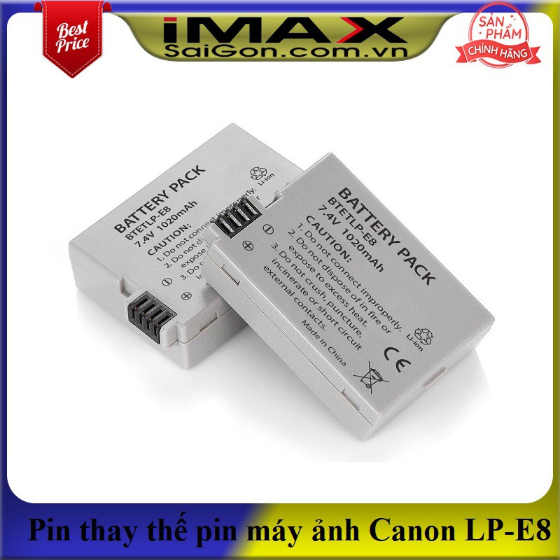 PIN MÁY ẢNH CANON LP-E8