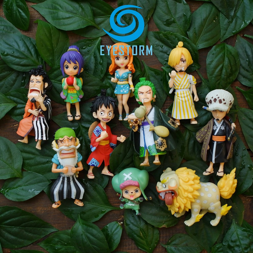 Mô hình One Piece - Đảo Hải Tặc - Luffy, Zoro, Chopper, Nami, Usopp, Sanji, Law, Otama, Kinemon, Komachiyo