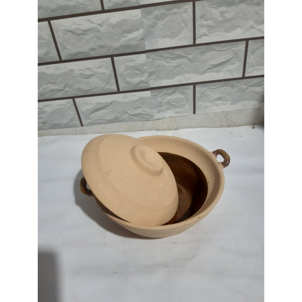 Nồi đất trán men nhỏ C6*R16 cm