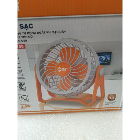QUẠT SẠC ĐỂ BÀN COMET CRF0105