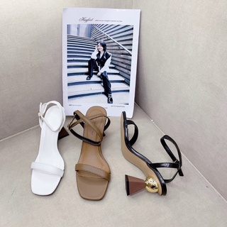 Sandal quai mảnh 7p gót độc lạ cao cấp