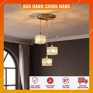 Đèn Thả Trần - Đèn Thả Bàn Ăn - Đèn Thả MINA Pha Lê Trang Trí Hiện Đại - kèm bóng LED và đế ốp trần