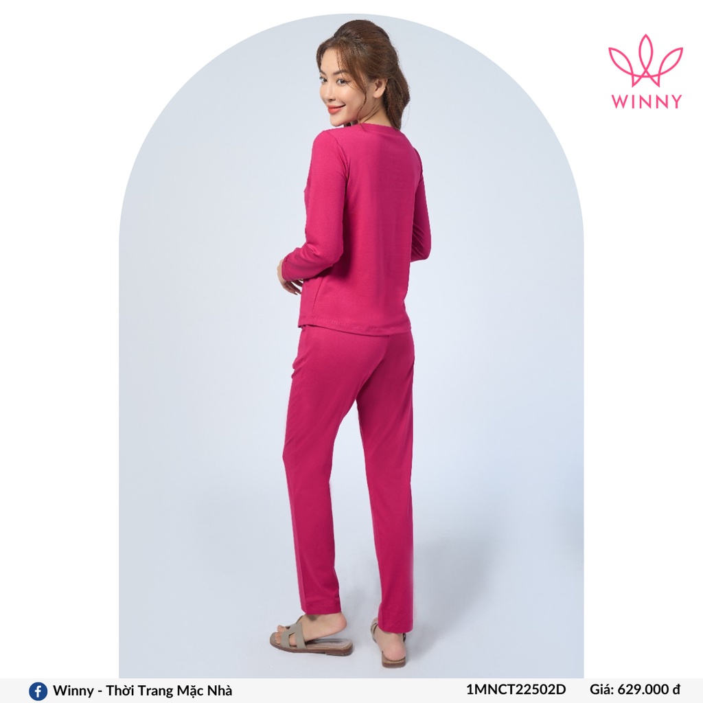 Bộ mặc nhà tay dài quần dài cotton Winny - 1MNCT22502D