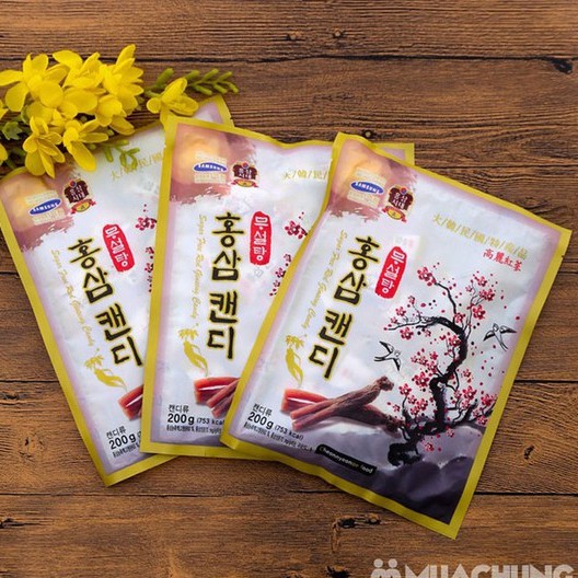Kẹo sâm Hàn Quốc không đường cành đào 200g