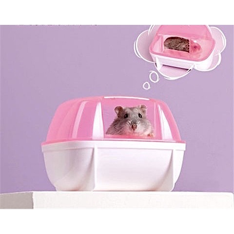 Nhà tắm cho hamster bằng nhựa siêu bền phù hợp cho tất cả dòng hamster