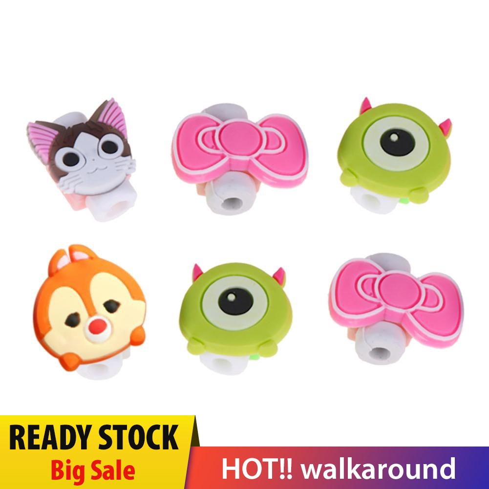 Phụ Kiện Quấn Bảo Vệ Cáp Truyền Dữ Liệu Họa Tiết Hoạt Hình Nhiều Màu Sắc Dễ Thương