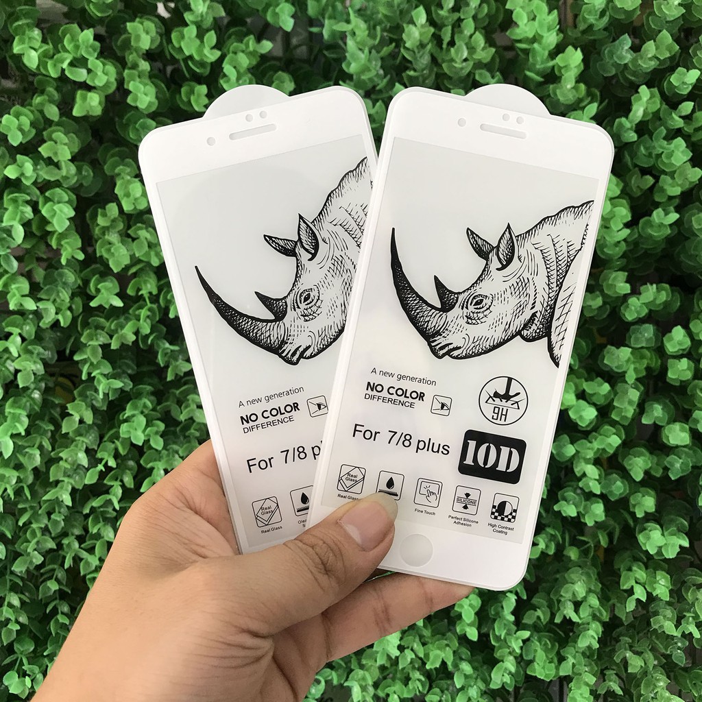 Siêu phẩm Kính cường lực Full màn 10D Tê Giác ✓ Cho Iphone