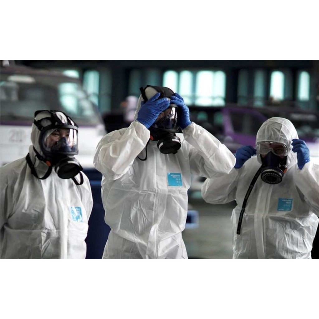 Quần áo phòng dịch cấp độ 4 Ansell Alphatech 2000 Model 111 chính hãng, tiêu chuẩn châu Âu. Bộ chống hóa chất dùng 1 lần