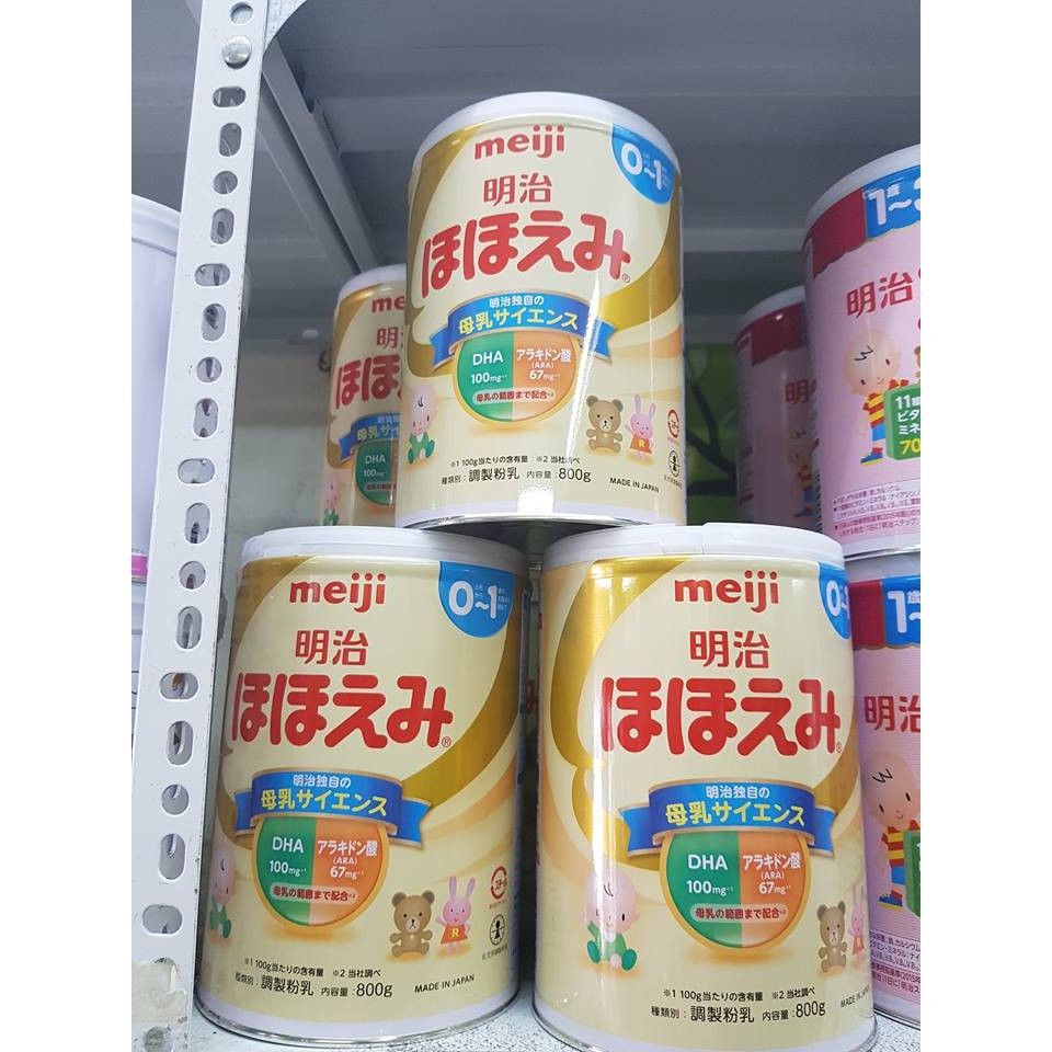 Sữa Meiji 0 (cho bé 0-12 tháng )Nhật,800g