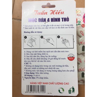 Móc dính tường - móc dán tường hình thú