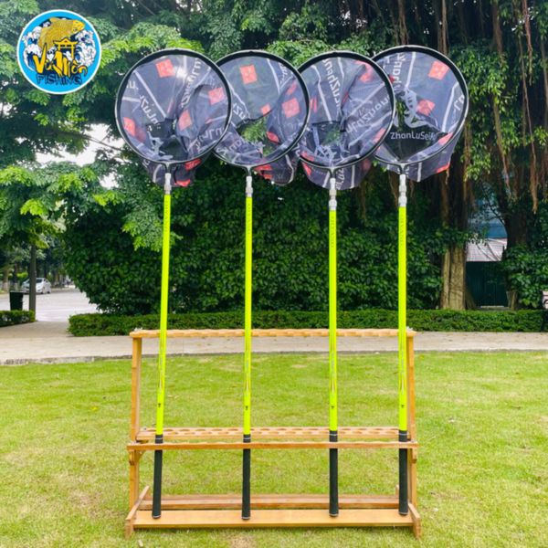 Mặt Vợt Câu Cá Hợp Kim Đen Siêu Nhẹ Thoát Nước Nhanh 40-45cm - Vũ môn Fishing