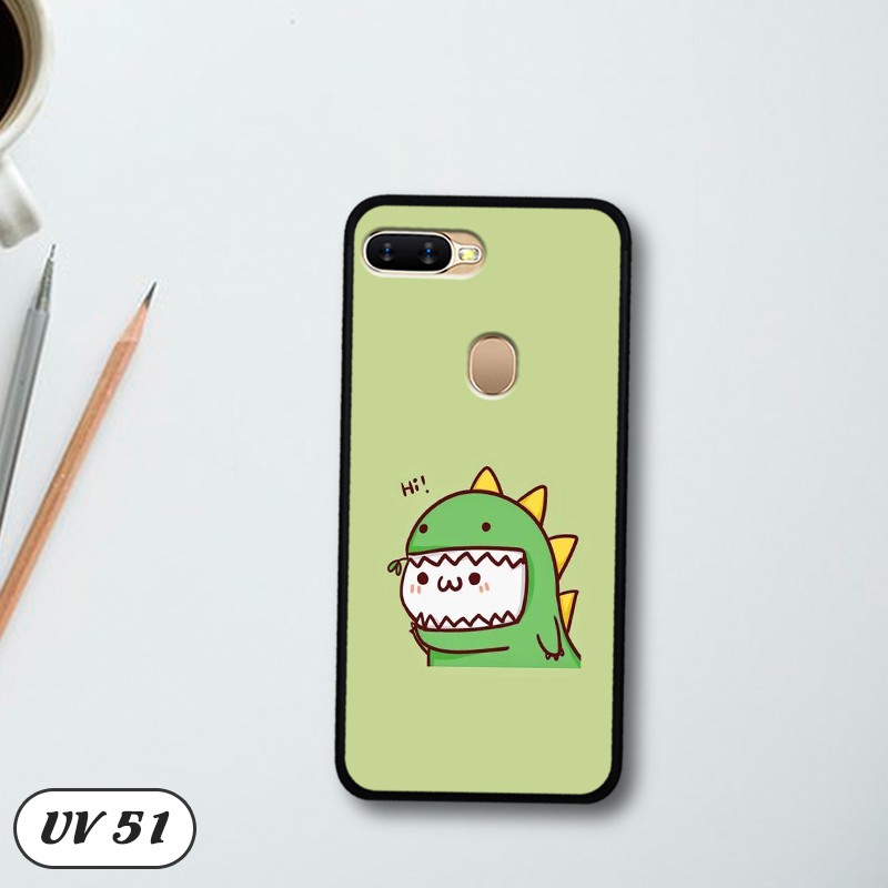 Ốp điện thoại OPPO A5S/ A7/ A12 lưng nhám viền cao su dẻo in hình