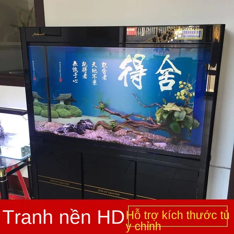 ✁Hình nền bể cá HD giấy trang trí tranh bức cảnh