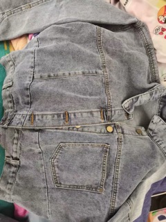 Áo khoác bò croptop