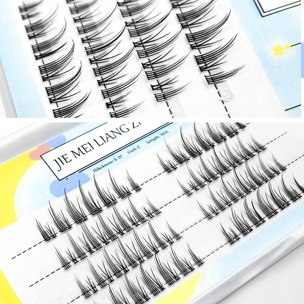 QQMALL Lông Mi Giả 3D 8-12mm Mềm Mại Hỗn Hợp Trang Điểm Tự Nhiên