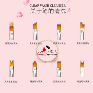 Bộ cọ bản vẽ hoa cán gỗ (8 cây)