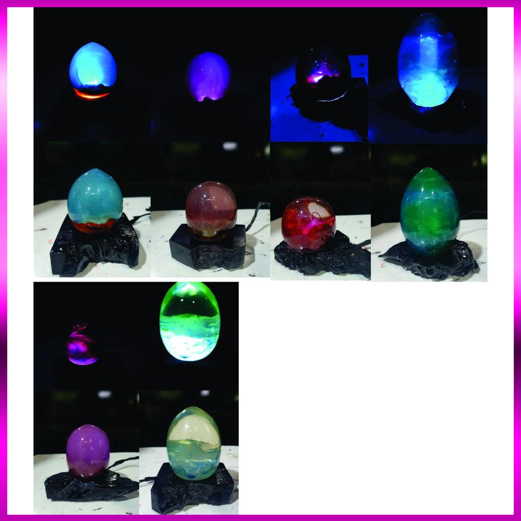 Đèn Ngủ Để Bàn Hình Trứng Epoxy Resin CHICKEN 5D Trang Trí Nhà Cửa