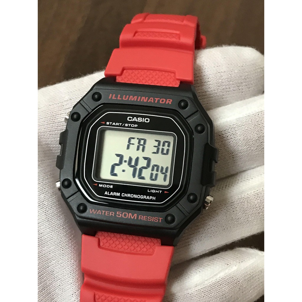 Đồng Hồ Nam Casio Standard W-218H-4BVDF Chính Hãng Dây Nhựa | Casio Standard W-218H-4B